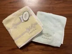 【未使用】TOCCA タオルハンカチ 2枚セット リボン 花柄のサムネイル