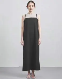 【美品】UNITED ARROWS ツイル スリット キャミワンピース