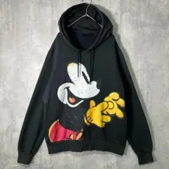 Desigual Mickey Mouse vintage hoodie 黒
