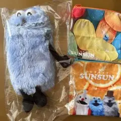 パペットスンスン もふもふペットボトルホルダー　スクエアポーチ