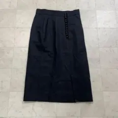 【希少】Sacai◆シルクリネン パールボタンスカート◆裏レース刺繍のサムネイル