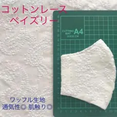 コットンレース　ペイズリー　立体インナーマスク