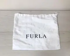 フルラ　巾着　袋　ホワイト　サテン