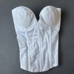 ブライダルインナー　ホワイトサテンコルセット