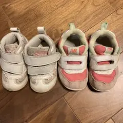 asics、New Balance ベビーシューズ 2足セット
