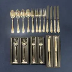 《新品未使用品》YAMACO カトラリーセット 18本セット 山崎金属 シルバーのサムネイル