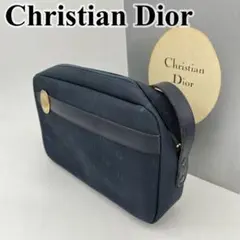 クリスチャンディオール ショルダーバッグ 斜めがけ ロゴ入り ロゴ金具 箱付き