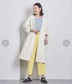 ＜UNITED ARROWS＞W スムース パイピング コート W◆