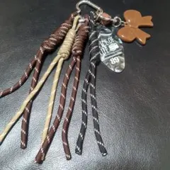 ストラップ付き多色キーホルダー　バッグチャーム