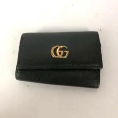 GUCCI グッチ GGマーモント 6連 キーケース ブラック レディース