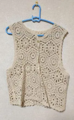SamansaMos2 かぎ針風ベスト