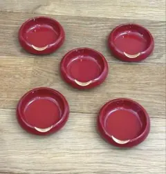 【引き取り限定】中古品　箸置き　5個セット　琉球角萬　漆器 琉球漆器 角萬箸置き珍味入れ 5客(箸置)｜売買されたオークション情報