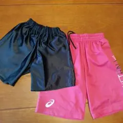 バスパン 黒・ピンク　140センチ