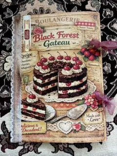 ハンドメイド☆ジャンクジャーナル雑記帳(cake&bakery)束帳　残り僅か！のサムネイル