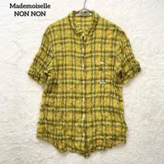 タグ付新品】Mademoiselle NON NONボルドーチェックシャツ - メルカリ