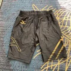 Mizuno トレーニングショーツ 黒/黄