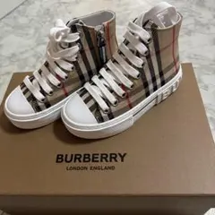 BURBERRY ハイカットスニーカー チェック柄のサムネイル