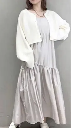 PAGEBOY マルチウェイ ショートニットカーディガン ワンピース 2SET