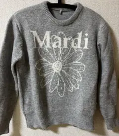 Mardi Mercredi 花柄セーター グレー