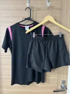 adidas＆GU上下セット ブラック/ピンク