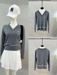 新品PXGゴルフウェアレディースセーター　ハイネック