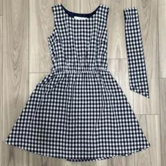 tocco closet ノースリーブ ギンガムチェック ワンピース セット