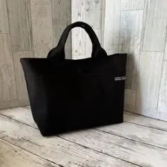 ★127 ハンドメイド トートバッグ 帆布 ブラック