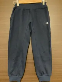 ネイビー スウェット ジョガーパンツ 王冠刺繍120