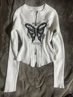 【美品】y2k グランジ バタフライトップス