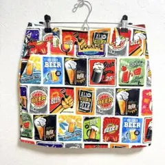 【極美品・着用1回】希少LL ラウドマウス ゴルフスカート インナー付 ビール柄