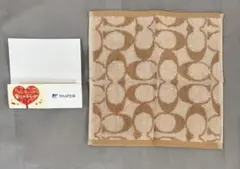 未使用 コーチ COACH ハンドタオル かんぼ生命 ノベルティ