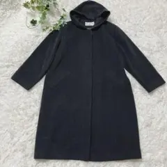 GIANNI LO GIUDICE フード付き ロングコート40 ダークグレー