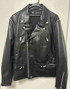 週末値引き！GU UNDERCOVER ダブルライダースジャケット L ブラック