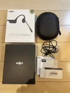 ★かずさん専用【美品中古】OPENCOMM2 骨伝導イヤホン メルカリ