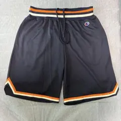 Championパンツ 黒/オレンジ