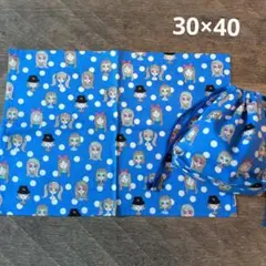 ランチョンマット＆給食袋セット　女の子　水玉　小学校　幼稚園　保育園