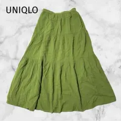 ＊UNIQLO＊ユニクロ【M】クリンクルコットンティアードスカートのサムネイル