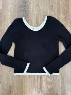 セーター レディース バイカラー