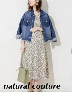 natural couture 花柄ワンピース　ナチュラルクチュール