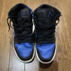 NIKE AIR JORDAN 1 MID スニーカー ブルー ブラックのサムネイル