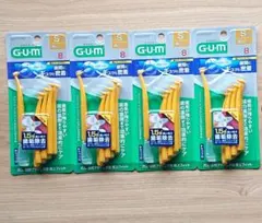 신제품 G.U.M 껌 치간 브러쉬, L 모양, 뛰어난 핏, 사이즈 S, 8 x 4 팩