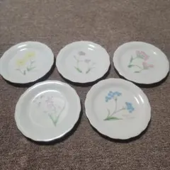 食器　たち吉　皿　5枚セット　花柄