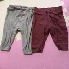 H&M オーガニックコットン パンツ 2-4M 2枚セット 60-70