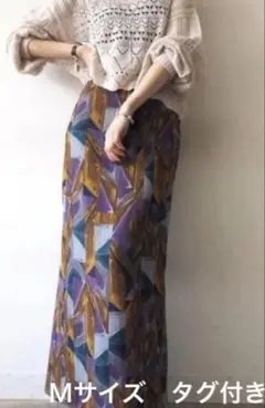 lumier kaede kanazawa レトロプリントタイトスカートのサムネイル
