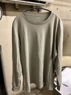 UNIQLO エアリズムコットンUVカットクルーネックT XL グリーンのサムネイル