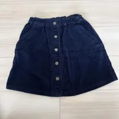 ネイビー コーデュロイスカート 130cm