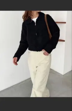 CANAL JEAN El mar　ブークレニットジップジャケット