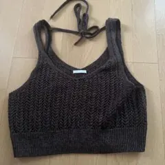 GU ブラウン キャミソール M