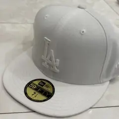 NEW ERA☆未使用★LA 59FIFTY ホワイト×ホワイト