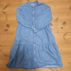 GU デニムブルー ワンピース 130